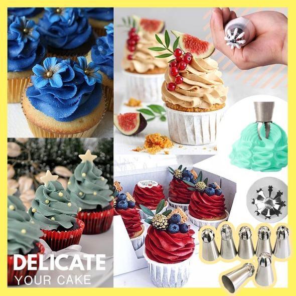 (🌲Early Christmas Sale- SAVE 49% OFF) Cake Decorating Piping Tip Set - Buy 2 Get Extra 10% OFF