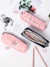 Letter Print Zipper Pencil Bag 1pc