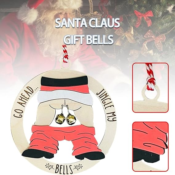 🎄Santa Butt Bell Ornament