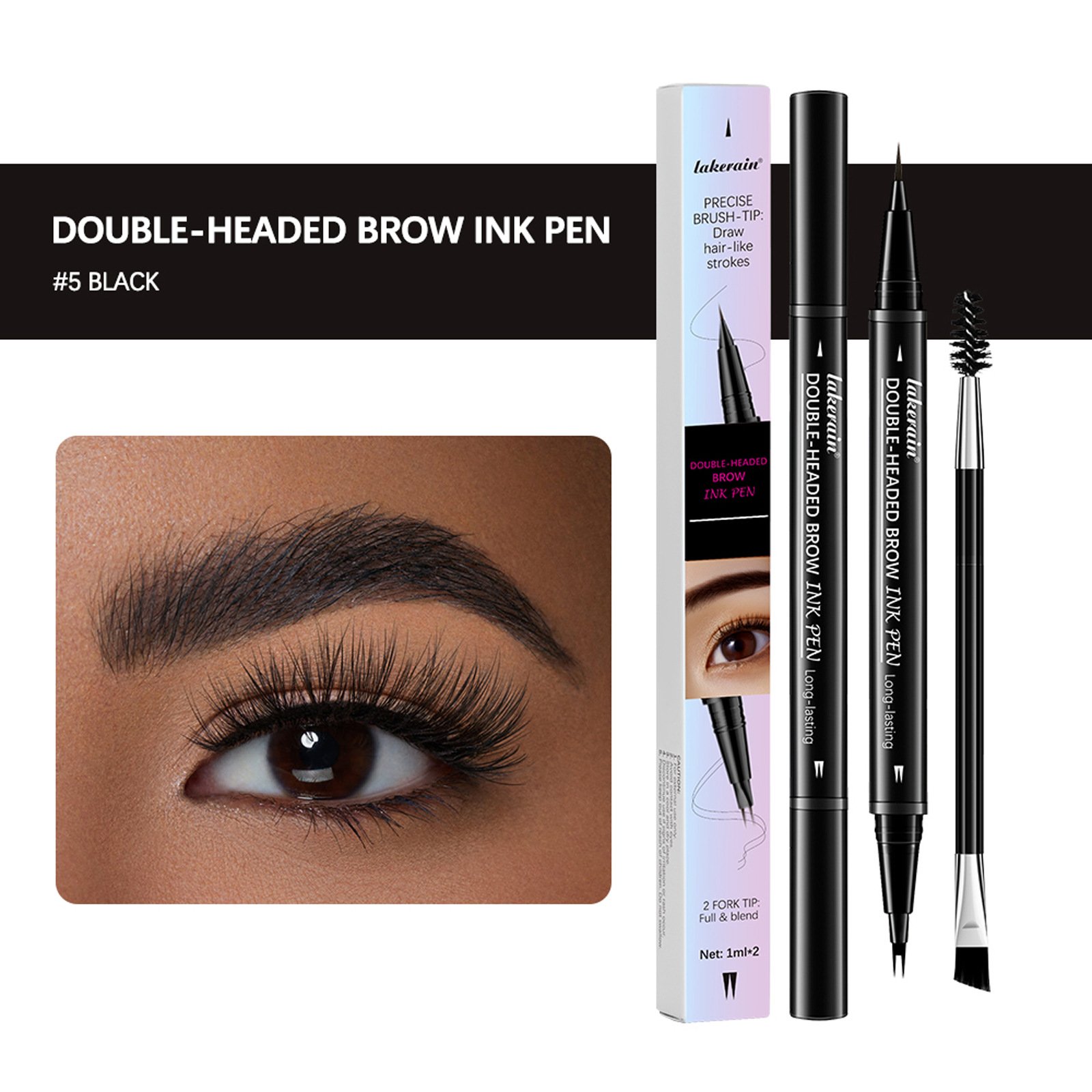 🎁TikTok Last Day Sale - 70% OFF✨2-in-1 Dual-Ended Eyebrow Pen💖 Achieve Perfect Brows Instantly
