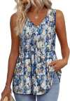 ⏰LAST DAY SALE 50% OFF💥Women Dressy Sleeveless V Neck Babydoll Tank Tops
