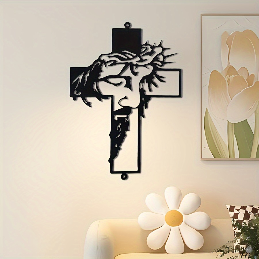 🔥Jesus Cross Metal Sign Christ Wall Art Decor 🎁Buy 2 Get 10% OFF & FREE SHIPPING