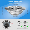 🔥Last Day Promotion 48% OFF-🎁-3-in-1 Stainless Steel Sink Drain Strainer