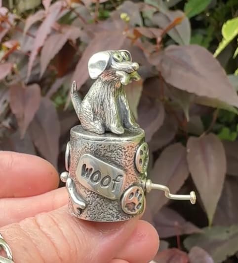 🎁TikTok Last Day Sale - 70% OFF🎉Handcrafted Silver Clay Automata –🐔 The Funny Silver Chicken Toy 🐔