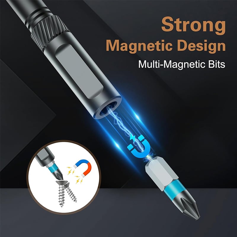 🎁TikTok Last Day Sale - 70% OFF🎉24 in 1 DlY Screwdriver Set Magnetic Compact and Portable Ratchet Screwdriver