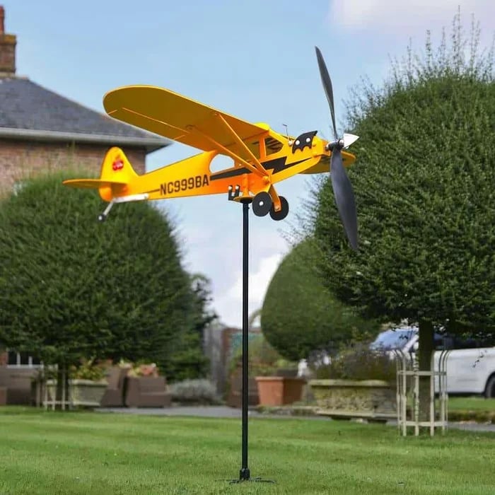 Piper J3 Cub Airplane Weathervane