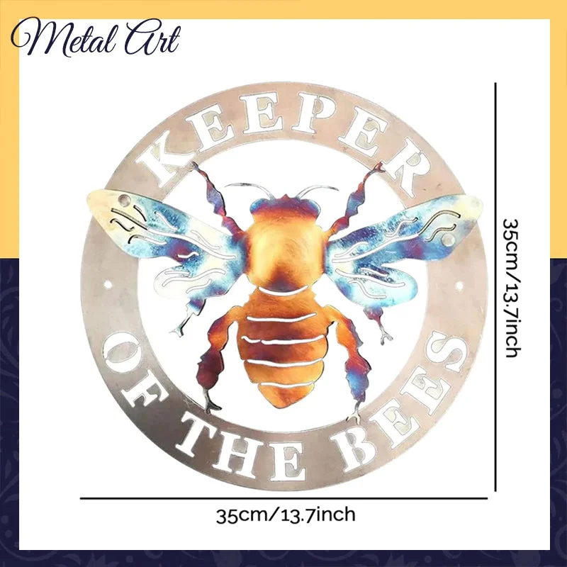 🐝Handmade Keeper of the Bees Metal Art