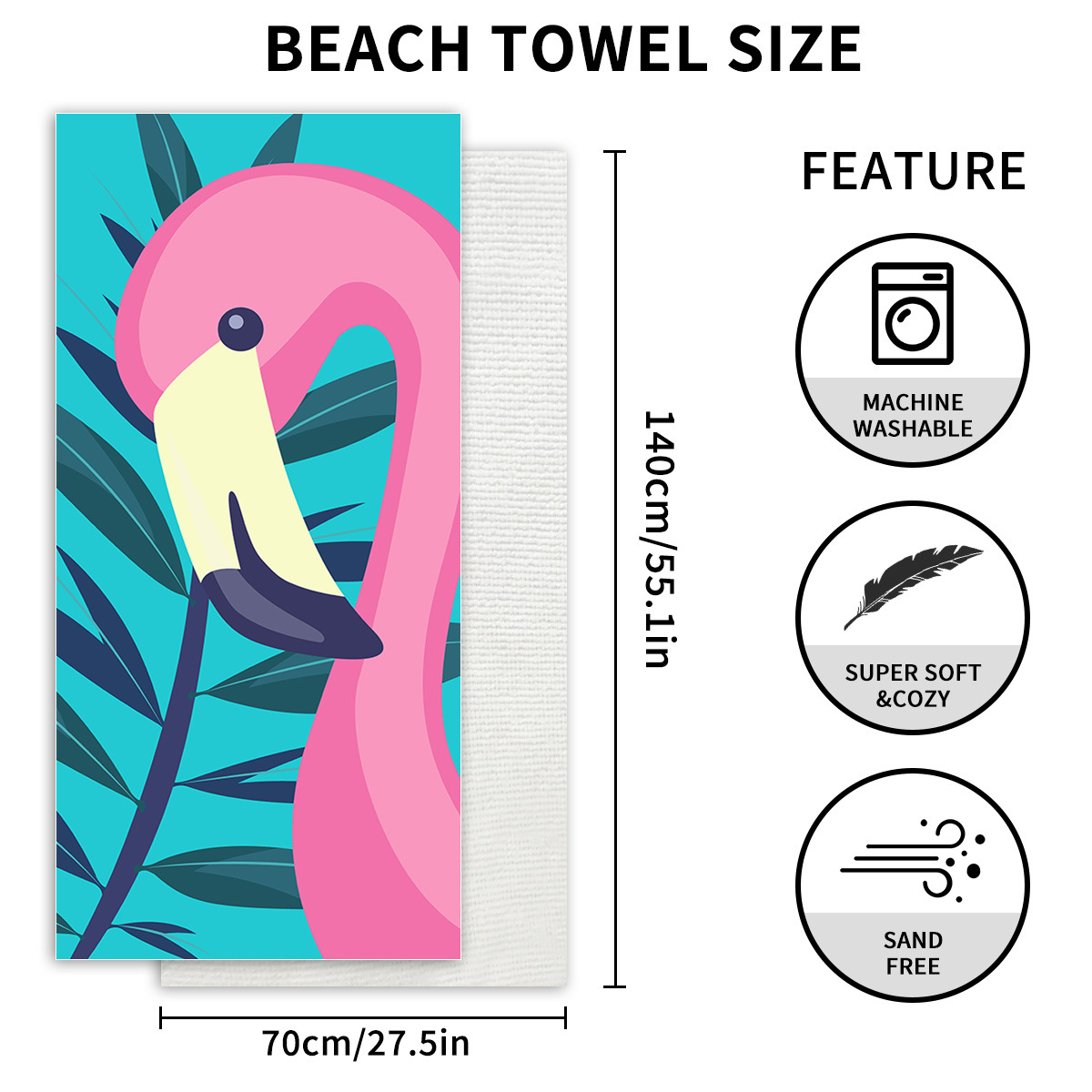 Last Day Promotion 50% OFF - 🔥Oversized Comfortable Absorbent & Fast Drying Luxury Beach Towels