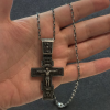 ✝️100% Handmade Silver Jesus Cross Healing Heart (𝐌𝐢𝐜𝐡𝐚𝐞𝐥 𝐂𝐥𝐚𝐫𝐤 𝐇𝐚𝐧𝐝𝐦𝐚𝐝𝐞®)