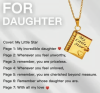 🎁💗Meine kleine Stern-Buch-Kette für Tochter & Sohn, Geburtstagsgeschenk, Abschluss-Schmuck der Liebe