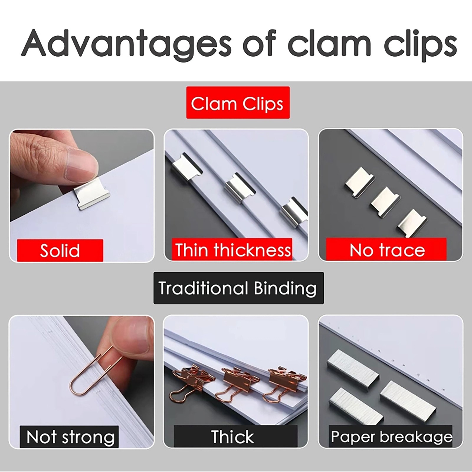 (🔥Last Day Promotion-60%OFF)Portable Handheld Paper Clam Clip(👍BUY 3 GET 1 FRE)