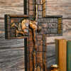 BGCOPPER Savior Jesus Cross - Carved from Natural Wood