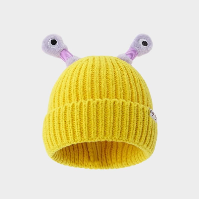 🔥Winter Parent-Child Cute Glowing Little Monster Knit Hat