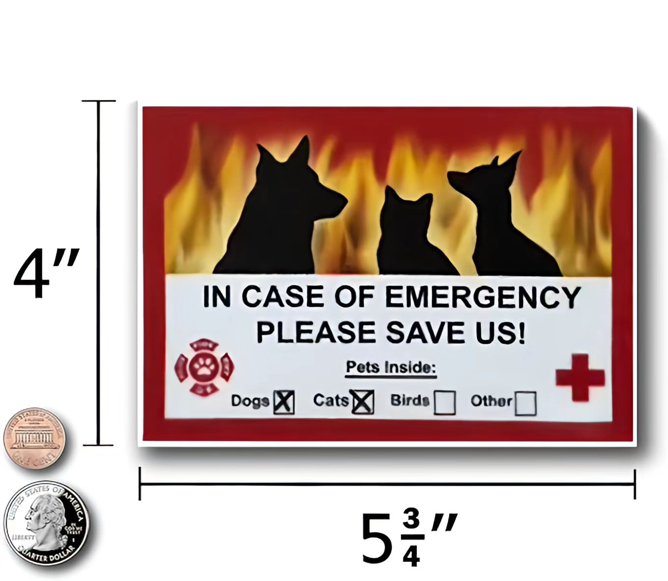 Pet Guardian Emergency Sticker 🐾🚪 – Customize & Protect Your Pets in Emergencies 🐶🐱