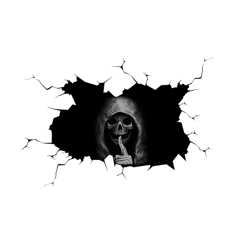 Halloween Skull Silent Sticker