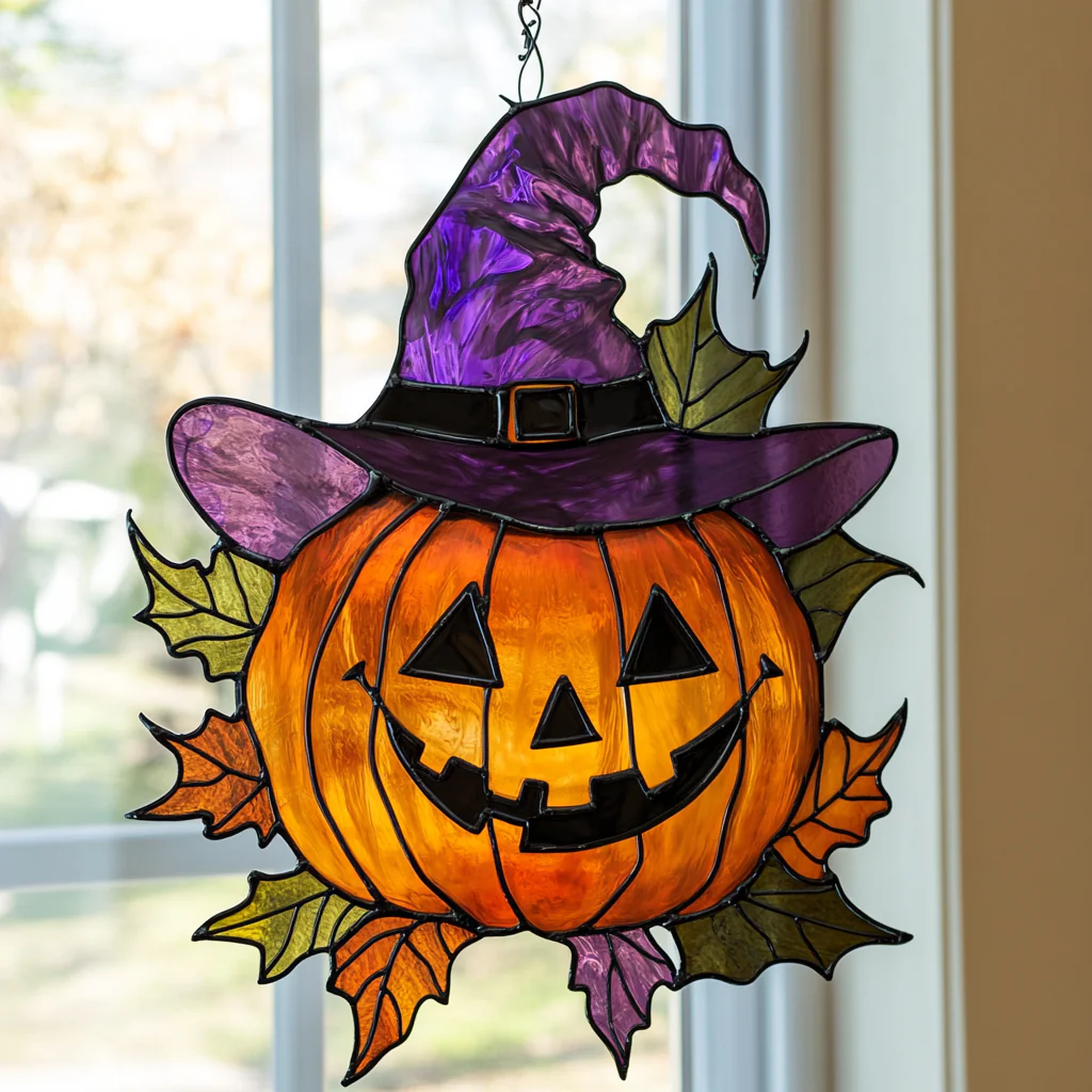 🔥Early Halloween Promotion !!! - Handmade Halloween Window Hanging Suncatcher
