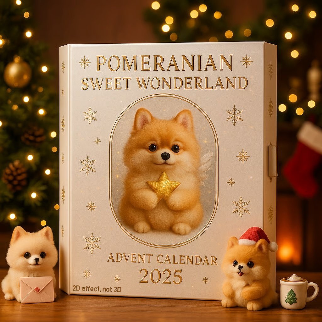 🔥Last Day 50% OFF -🎄Pomeranian Sweet Wonderland Advent Calendar 2025