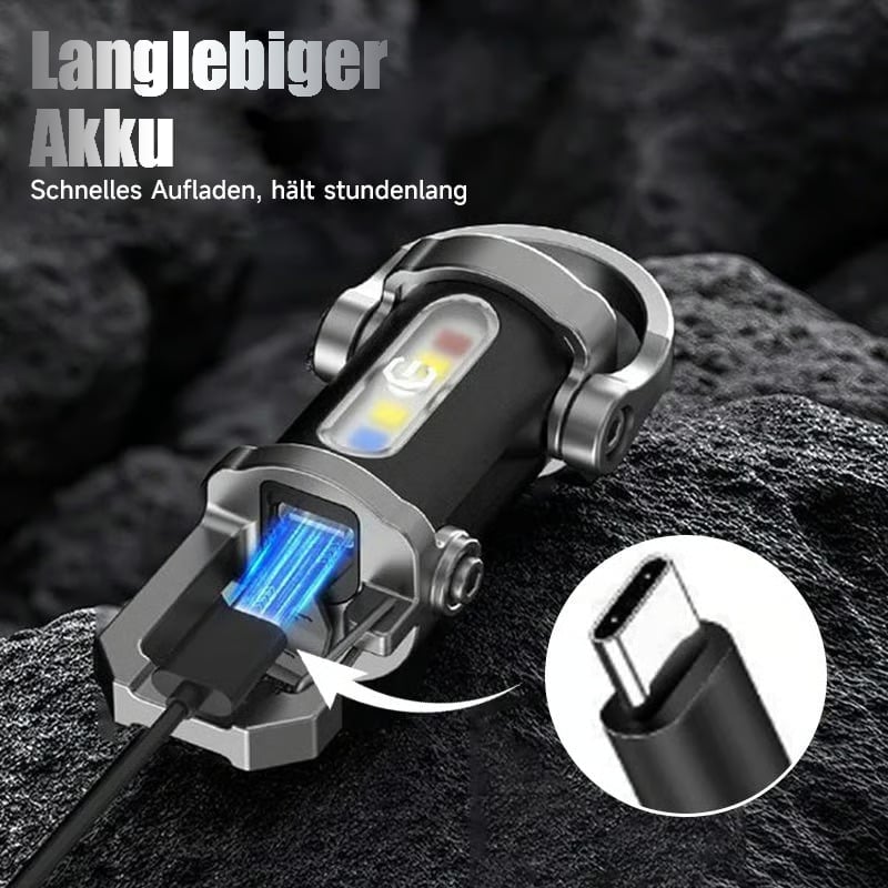 🔥Letzter Tag Verkauf 49% Rabatt🔥Tragbare, wiederaufladbare, helle Schlüsselanhänger-Taschenlampe
