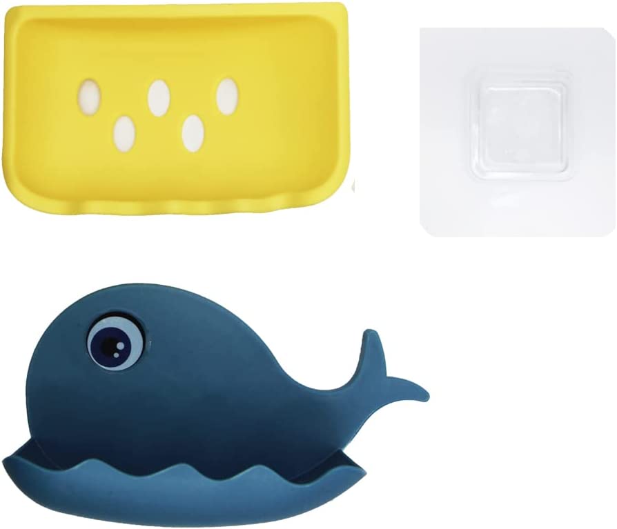 Whale Shape Non-Punched Soap Holder - Perfect Gift