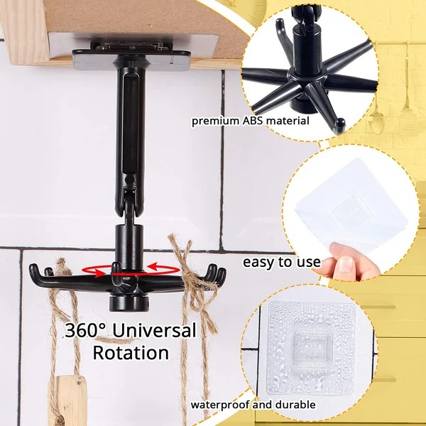 Last Day Promotion 48% OFF - 360°Rotating Self-Adhesive Utility Hook