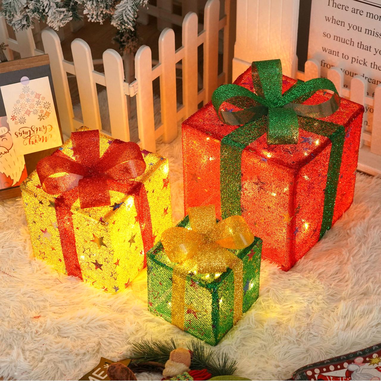 🔥Last Day Promotion 48% OFF-🎁-Christmas Gift Boxes LED Lights