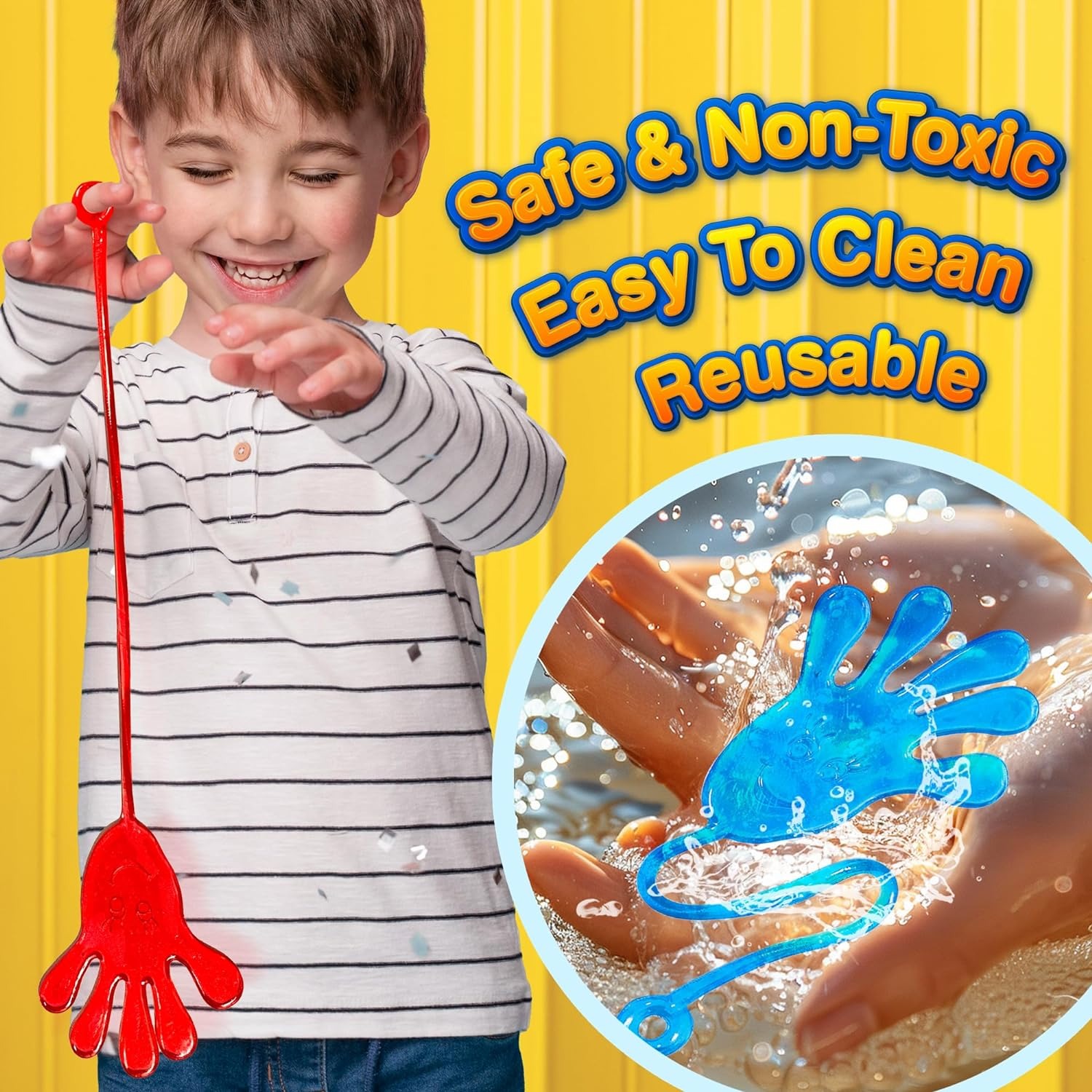 Sticky Hands Toy Random Color(10 PCS A SET)