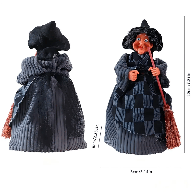 🎁TikTok Last Day Sale - 70% OFF🧙🧹Halloween Witch Doll Statue Decor Desktop