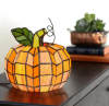 🎃Halloween Sale 50% OFF- Orange Indoor Patch the Pumpkin Stained Accent Lamp