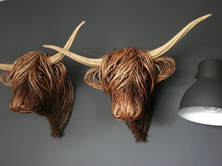 🔥Limited Time Sale 48% OFF🎉Woven Willow Highland Cow-(Buy 2 free shipping)