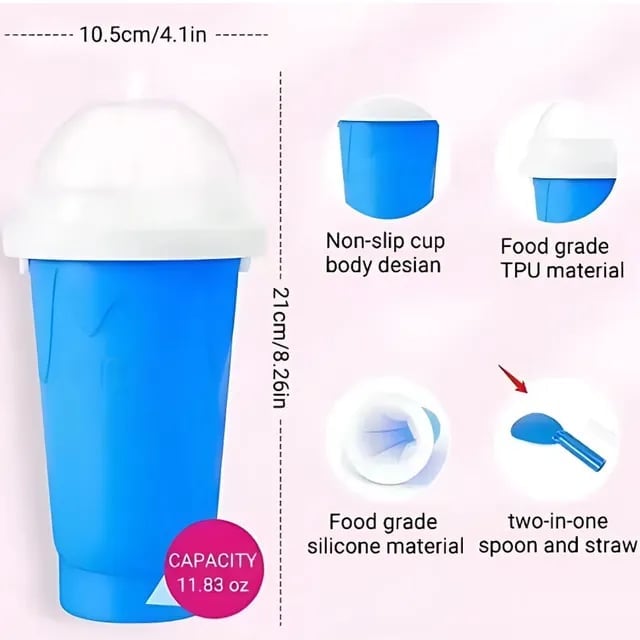 🏆 50K+ SOLD!- 49% OFF 💫 Smoothie Slushy Cup ❄️