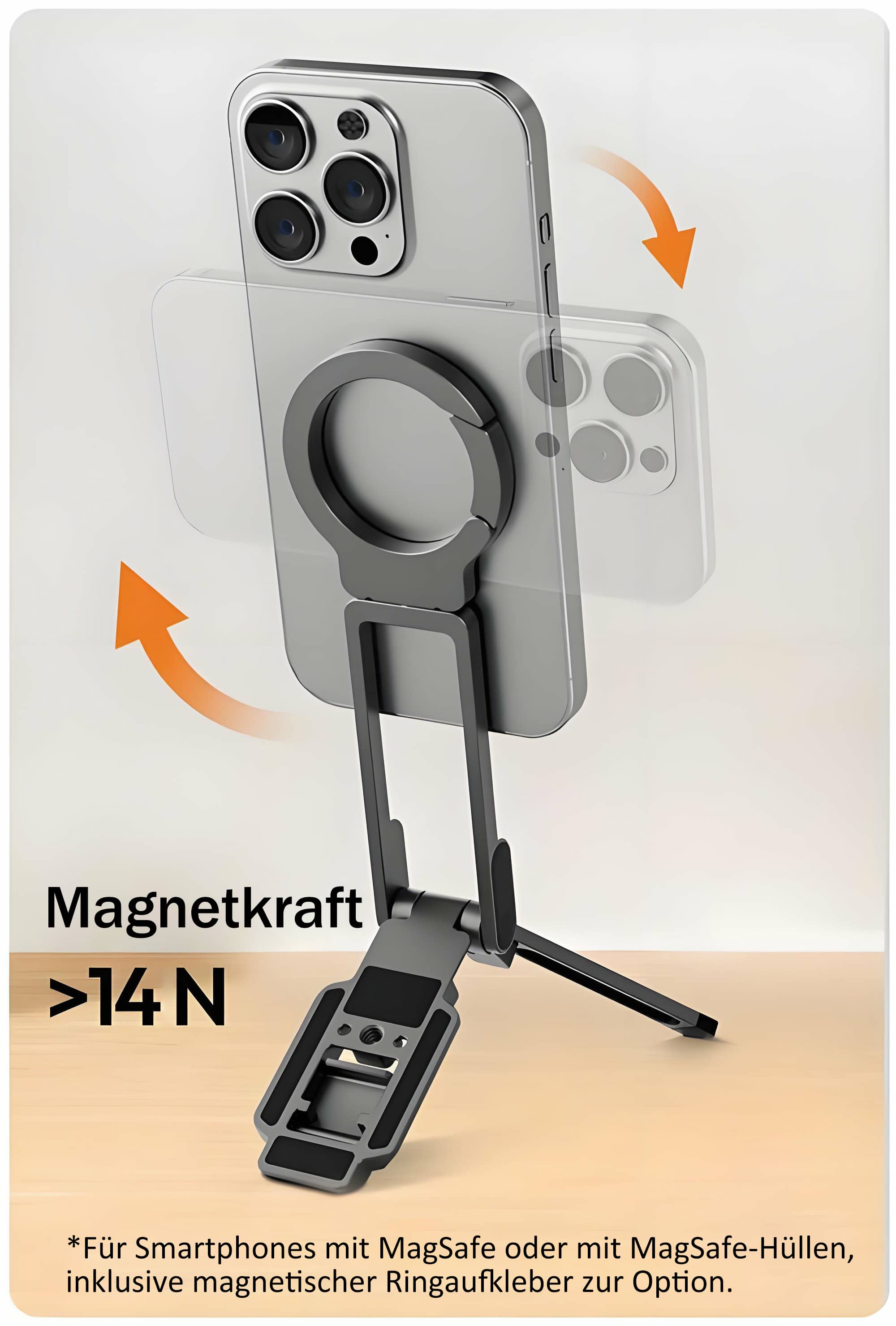 🔥Heißer Verkauf 49% Rabatt🔥Mini-Stativ mit starker Magnetbefestigung