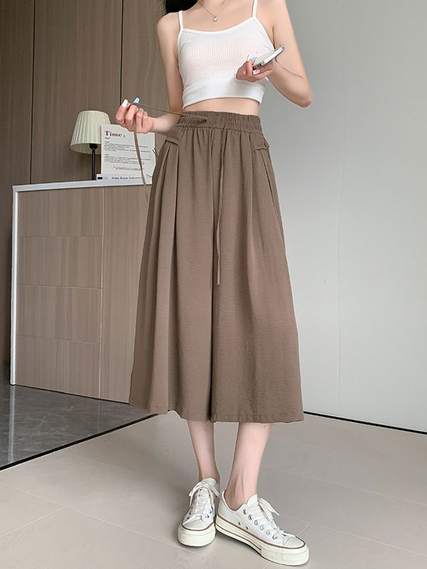 🔥LAST DAY 49% OFF – High Waist Cropped Culottes Wide Leg Pants-Buy 2 Get Free Shipping