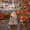 Ghost & Pup Candle Holder | Whimsical Halloween Figurine