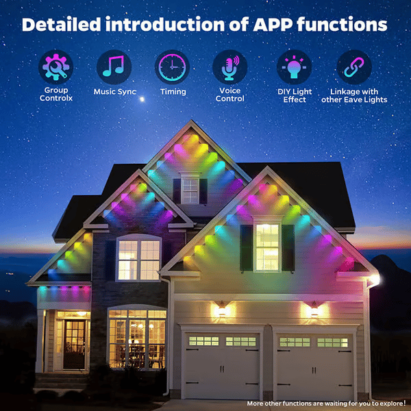 💥Black Friday Big Sale💥-Smart Rainbow LED Permanent Outdoor Light