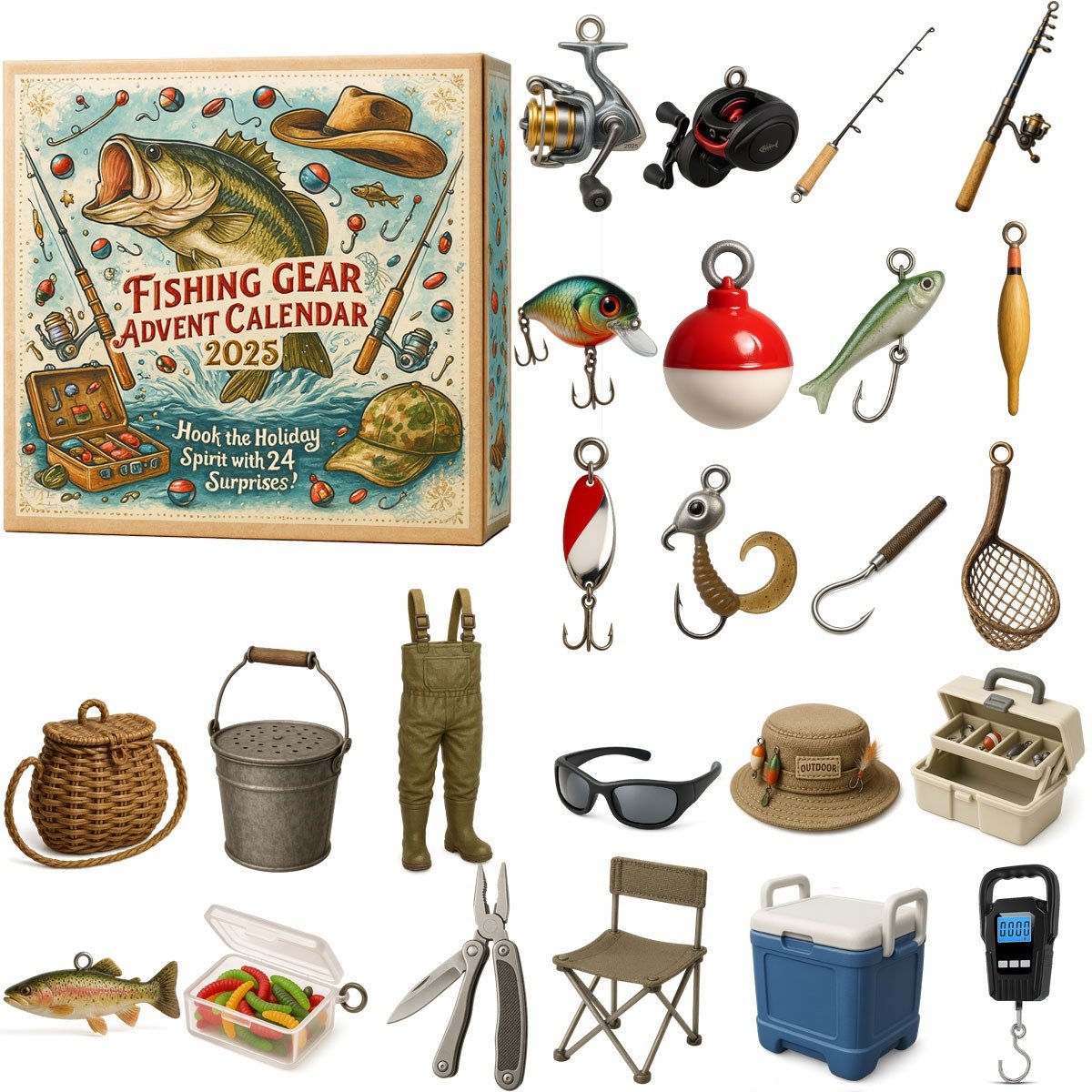 🔥 Limited edition, only 100 sets left! - 🎣 2025 Fishing Gear Advent Calendar
