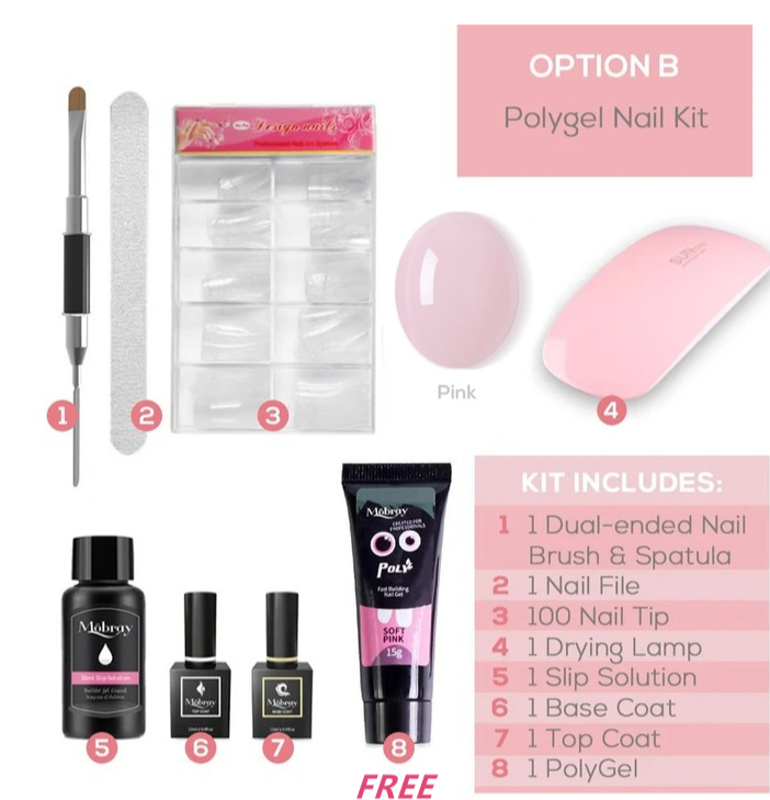 Last Day Promotion 48% OFF - Easy PolyGel Nail Lengthening Kit