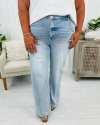 🎁TikTok Spring Last Day Promotion 48% OFF-🎁- Plus Size High Rise Vintage Wash Straight Leg Jeans