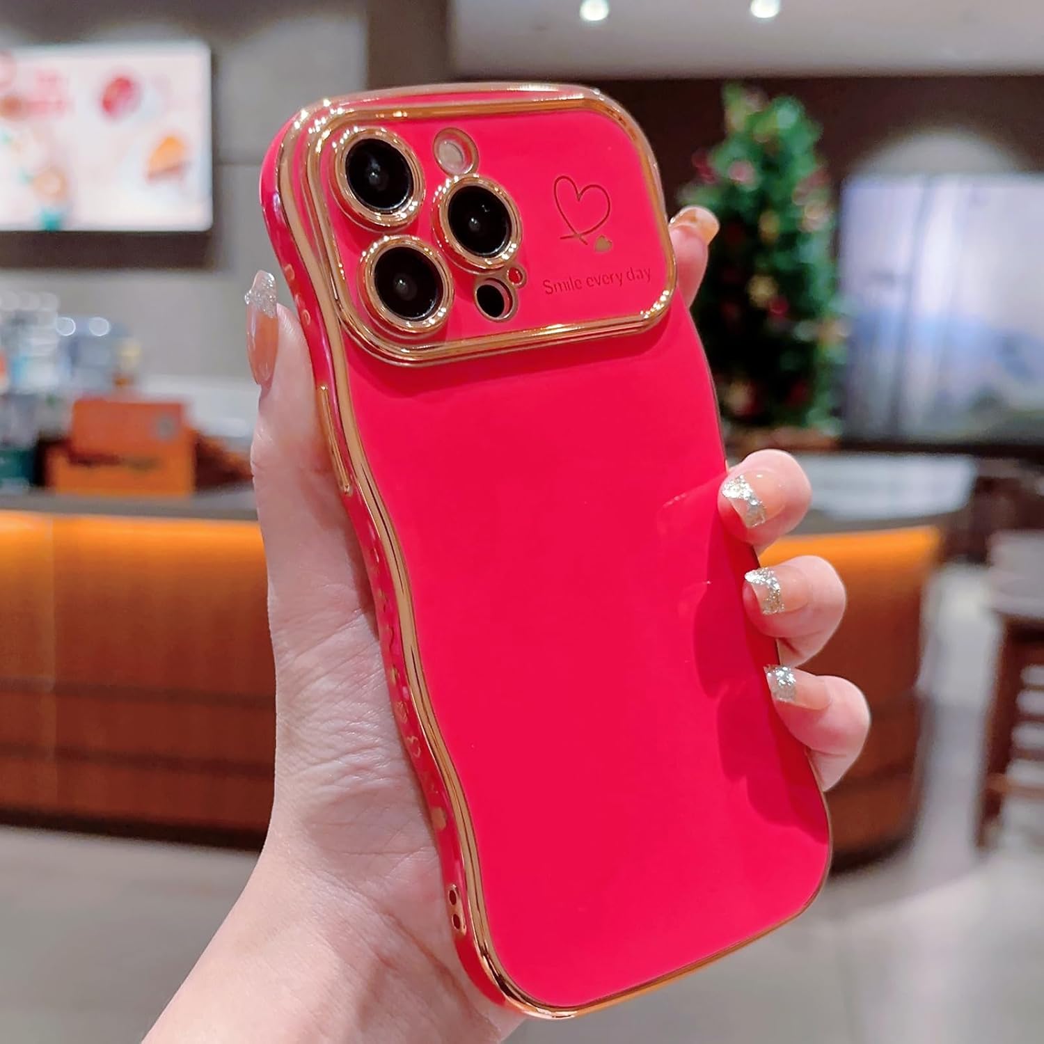 (🌲Early Christmas Sale- 49% OFF) 🔥Cute wavy frame love phone case