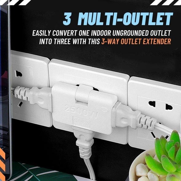 (🔥Last Day Promotion- SAVE 48% OFF)3 In 1 Rotatable Socket Converter--buy 5 get 5 free & free shipping（10pcs）