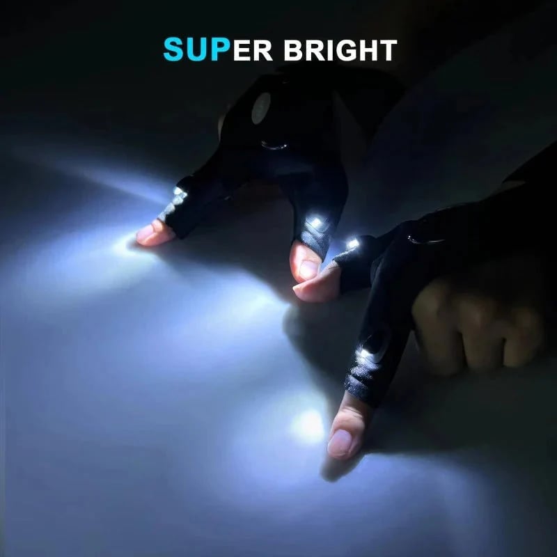 🎁TikTok Last Day Sale - 70% OFF🔥Hands-Free LED Half Finger Gloves