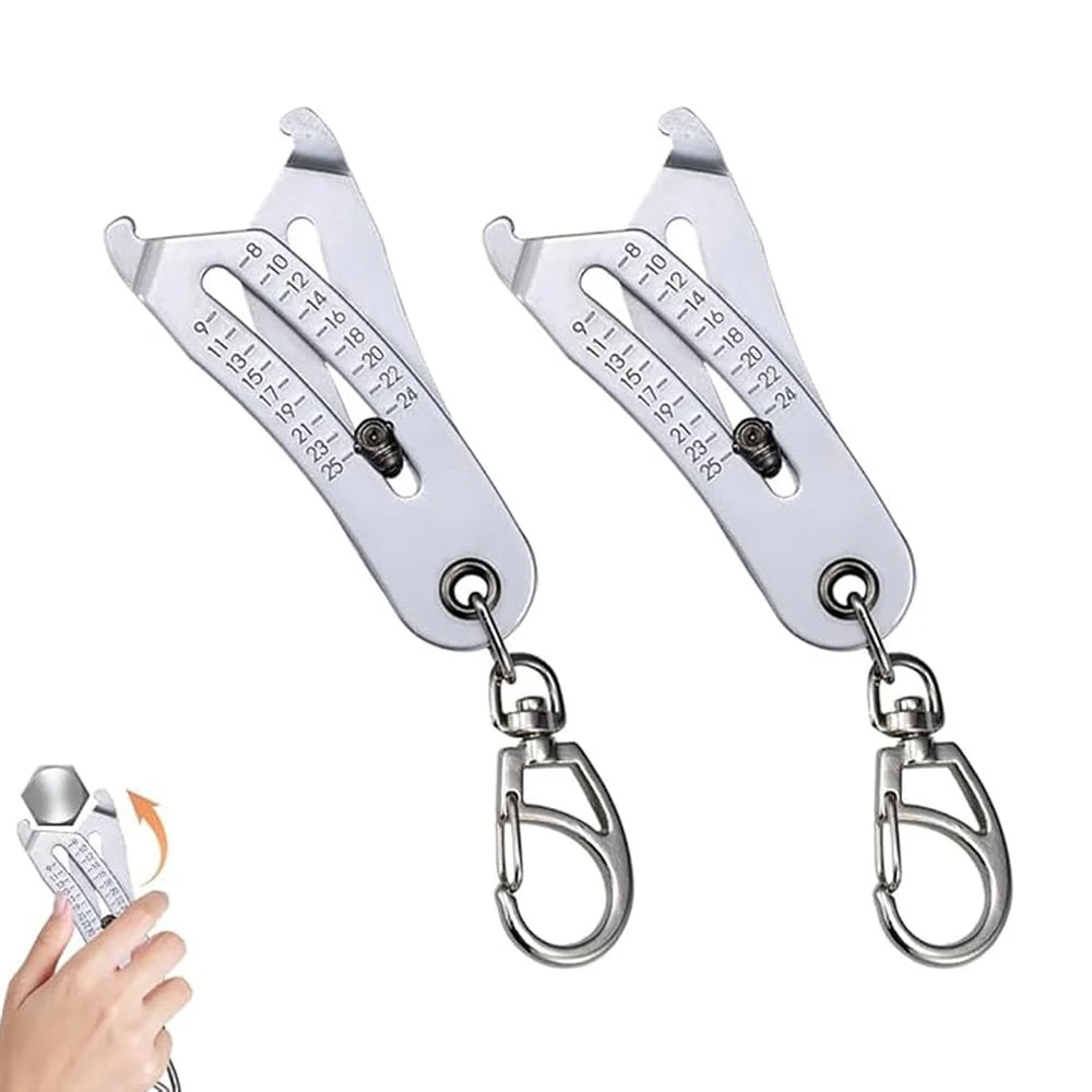 🔥Last Day 80% OFF-Portable Precise Thread Size Checker Keychain