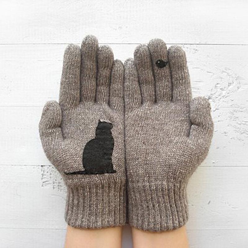 🎄Early Christmas Sale 49% OFF-🎁Cat Fan Cotton Gloves