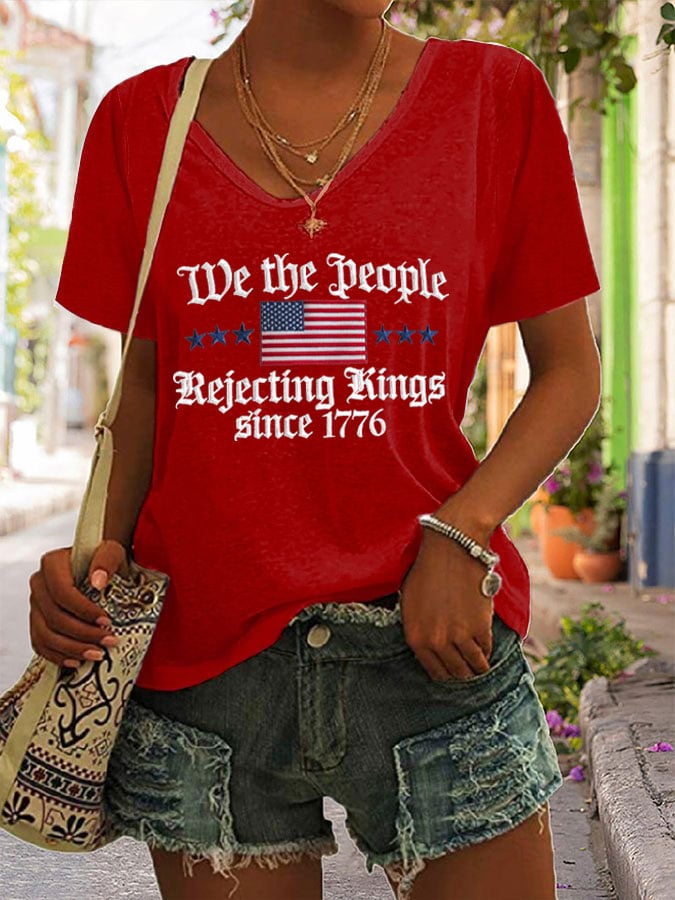 Women's Casual Fashion Fdt Print T-Shirt