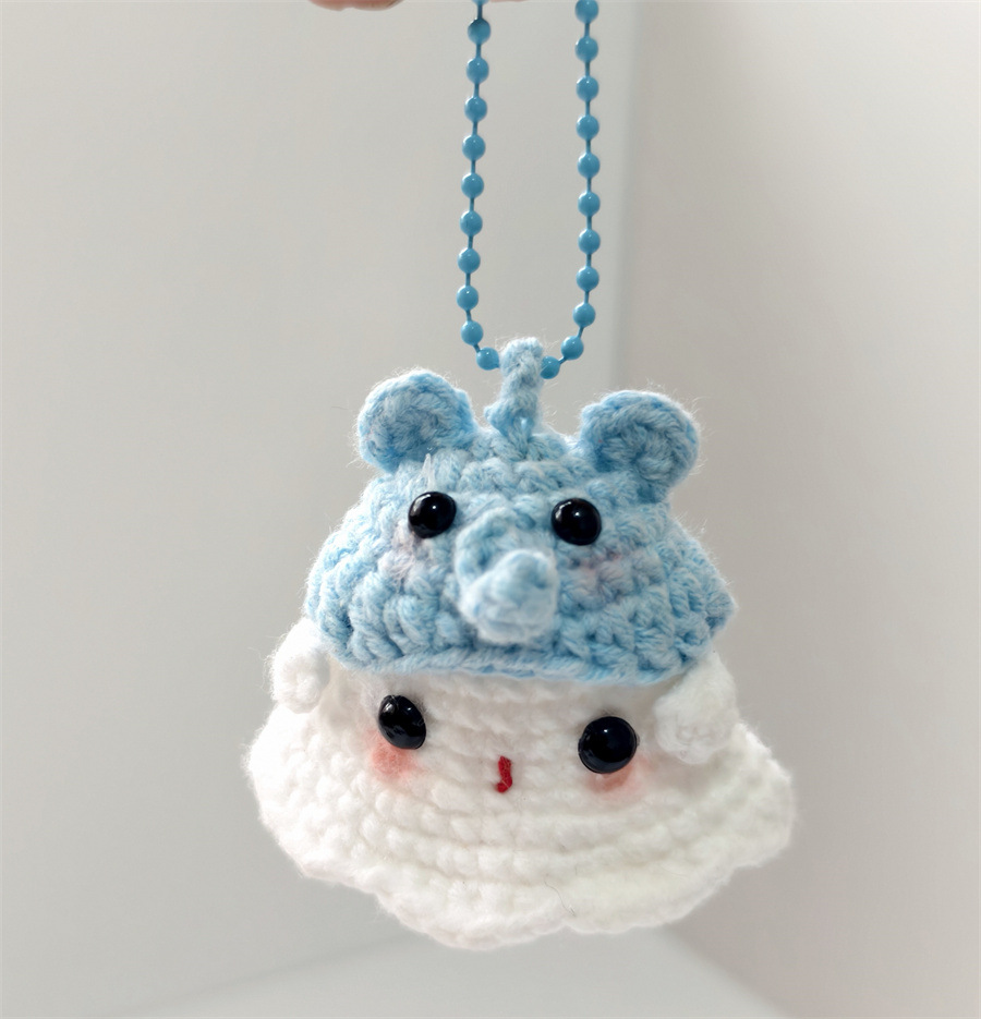 👻Crochet cute ghost keychain 💖