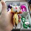 Hand Blown Glass Cat Christmas Tree Ornament