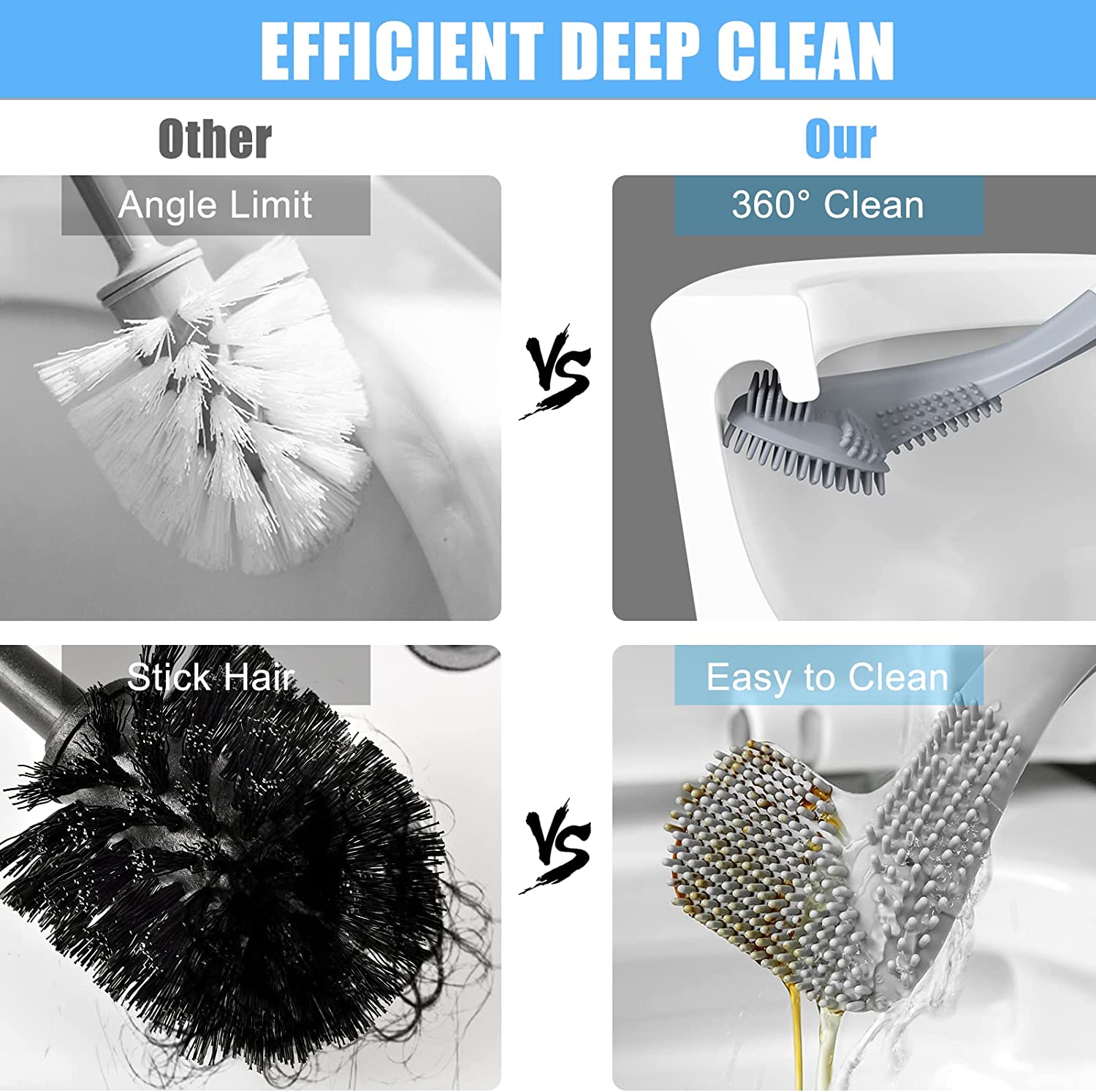 ✨Early Mother's Day Promotion✨ Long-handled Ultra-clean Toilet Brush