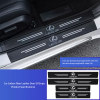 Tiktok Summer Sale🎉Car Carbon Fiber Leather Door Sill Strips（4PCS）