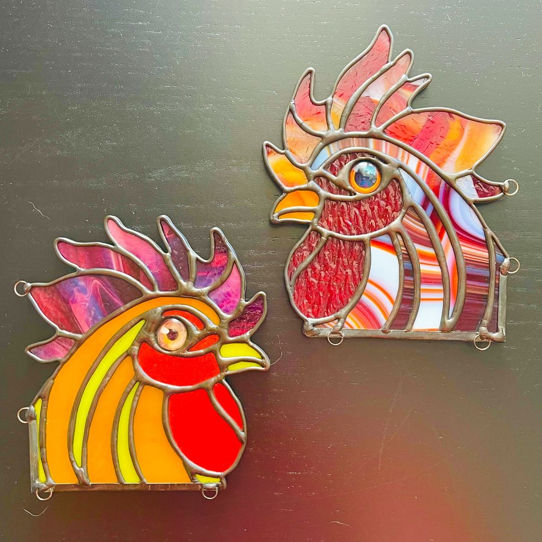 🔥Halloween Sale !!! [70% OFF] -Handmade cock Suncatcher