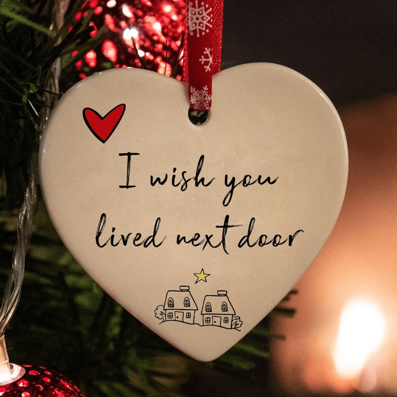 BEST GIFT HEART HANGING ORNAMENT