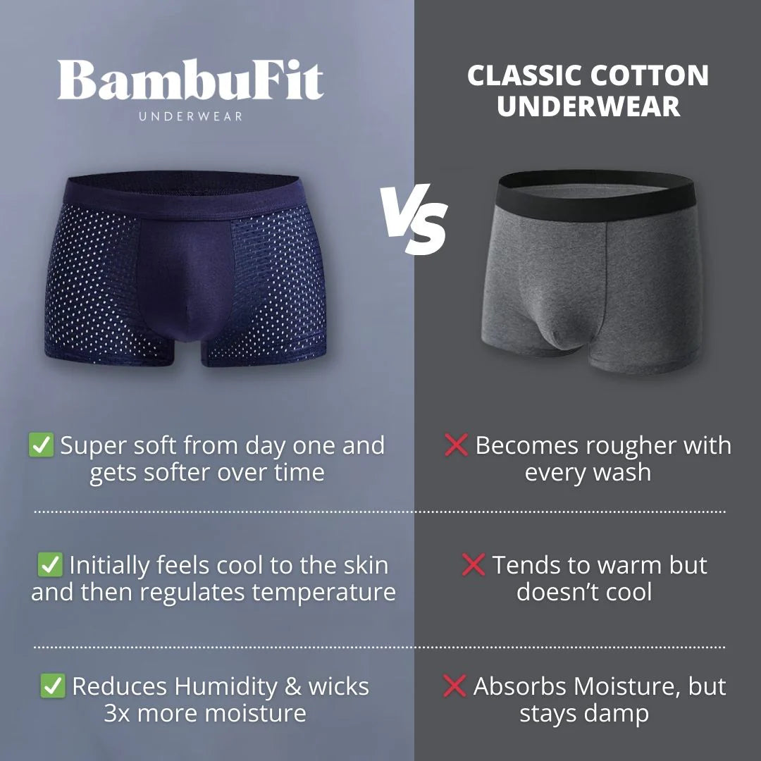 Buy 2 Get 3 Free&Free Shipping🔥Bamboo Fibre Boxers- Unmatched Comfort